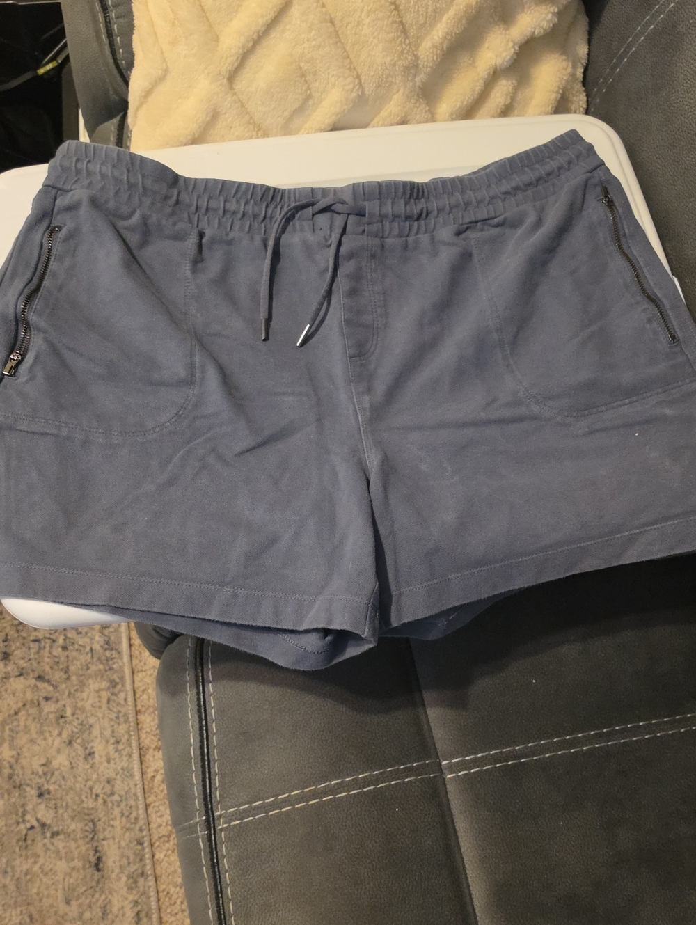 Athletic Works Gray Drawstring Athletic Shorts